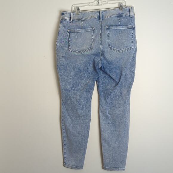 Signature Fit Flex Magic Waistband High Rise Acid Wash Jegging Women's Size 18 - Picture 12 of 13